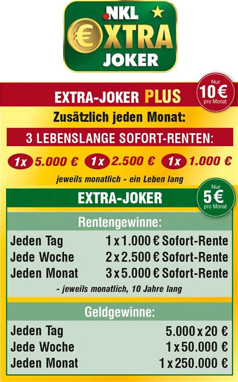 nkl rentenlotto gewinnzahlen|nkl renten joker gewinnabfrage.